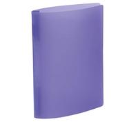 HERMA Raccoglitore a spirale DIN A4 a fogli sciolti, trasparente, in plastica resistente e pulibile con etichetta con scritta, 1 raccoglitore in PP trasparente, Viola