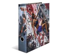 HERMA Raccoglitore ad anelli A4, dorso da 70 mm, resistente, con motivo sportivo, finitura lucida e stampa interna, raccoglitore ad anelli per bambini, cartella di archiviazione e organizer per