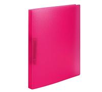 HERMA Ring Binder Translucent in Pink, A4, 25 mm Spine, Slim 2-Ring Binder Made