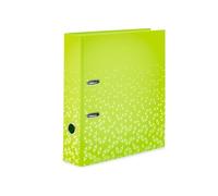 HERMA Raccoglitore formato A4, colore verde chiaro, 5 pezzi, 7 cm di larghezza, raccoglitore ad anelli per bambini con motivo, in tinta unita con finitura lucida e stampa interna per ragazzi e ragazze