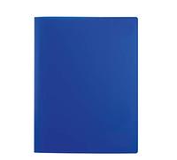 HERMA Raccoglitore trasparente DIN A4, plastica resistente e pulibile con etichetta con scritta, 1 raccoglitore a fogli mobili in PP, Azul