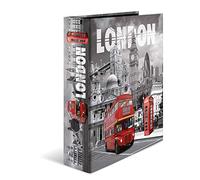 HERMA Registratore a leva con anelli Trend Cities con motivo Londra, A4, dorso 7 cm, cartonato, colori
