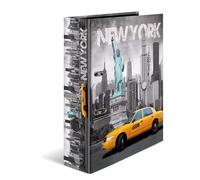 HERMA Registratore a leva con anelli Trend Cities con motivo New York, A4, dorso 7 cm, cartonato, colori