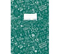 'Herma "Schooly Doo Quaderni plastica DIN A4, con motivo decorativo, 1 pezzi 4, gemustert, 1 Stück verde