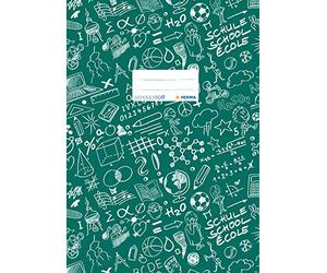 'Herma "Schooly Doo Quaderni plastica DIN A4, con motivo decorativo, 1 pezzi 4, gemustert, 1 Stück verde