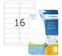 HERMA Self Adhesive Address Mailing Labels, 16 Labels Per A4 Sheet, 400 Labels F