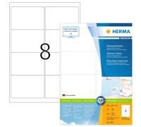 HERMA Self Adhesive Address Mailing Labels, 8 Labels Per A4 Sheet, 800 Labels Fo