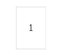 HERMA Self Adhesive Clear Film Labels, 1 Label per A3 Sheet, 50 Sheets, 297 x 42