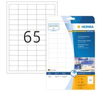 HERMA Self Adhesive Deep Freeze Labels, 65 Labels Per A4 Sheet, 1625 Labels For