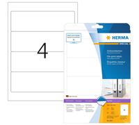 HERMA Self Adhesive Lever Arch File Labels, 4 Labels Per A4 Sheet, 40 Labels For