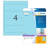 HERMA Self Adhesive Lever Arch File Labels, 4 Labels Per A4 Sheet, 80 Labels For