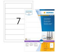 HERMA Self Adhesive Lever Arch File Labels, 7 Labels Per A4 Sheet, 700 Labels Fo