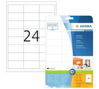 HERMA Self Adhesive Multi-Purpose Labels, 24 Labels Per A4 Sheet, 600 Labels For