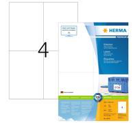 Herma Etichette universali autoadesive 4676 - 105 x 148 mm, 4 per A4, 400 pezzi, bianche