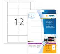 HERMA Self Adhesive VHS Video Cassette Front Labels, 12 Labels Per A4 Sheet, 300