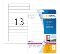 HERMA Self Adhesive VHS Video Cassette Rear Labels, 13 Labels Per A4 Sheet, 325
