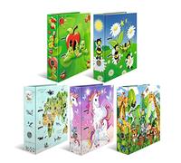 HERMA 19271 - Raccoglitore formato A4, formato A4, 10 pezzi, 7 cm di larghezza, motivo: raccoglitori in cartone con stampa interna, per scuola e ufficio, per bambini e ragazze