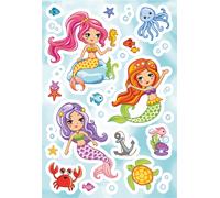 HERMA Sticker MAGIC Little Mermaid Transpuffy NEW