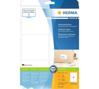 HERMA Etichette per Pacchi e Spedizioni, 99,1 x 139 mm, Etichette Adesive A4 per Stampante, 4 Etichette per Foglio, Bianco