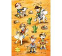 Herma Superior Quality Self-Adhesive Funny Cowboys 3D Decorative Sticker