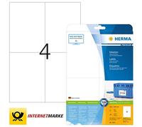 HERMA SuperPrint (105 x 148 mm), etichette senza bordo, colore: Bianco - NUOVO