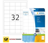 HERMA SuperPrint (48,3 x 33,8 mm), etichette con bordo, colore: Bianco - NUOVO