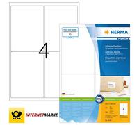HERMA SuperPrint, Etichette con bordo (99,1 x 139 mm), 400 unit , colore: Bianco