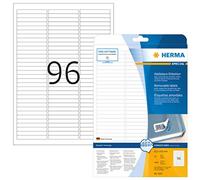 HERMA SuperPrint, Etichette removibili (63,5 x 8,5 mm), 2400 unit , colore: Bian