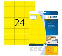 HERMA SuperPrint, Etichette senza bordo, 70,0 x 37,0 mm, colore: Giallo - NUOVO