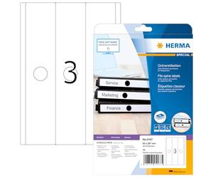 Herma Suspension file labels white 63x297 SuperPrint 75 pcs