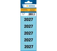 HERMA Year Numbers Stickers for Folders, Pack of 100, 60 x 26 mm, 5 per Sheet, S