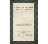 Herman Cohen A History of the English Bar and Attornatus to 1 (Copertina rigida)