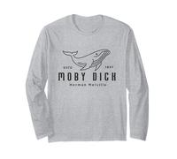 Herman Melville Cute Whale | Boat Tour | Moby Dick Maglia a Manica