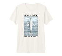 Herman Melville Illustrazione di Moby Dick The White Whale Maglietta Premium