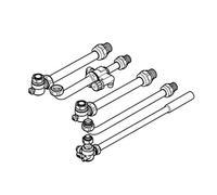 Hermann-Duval 0020142535 Kit Raccordi in Linea con Rubinetti per Master e Eura, Bianco