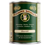 Hermann Sachse Olio duro 2,5 L - Olio per legno per interni - Olio per piano di lavoro e mobili per tavoli - Protezione del legno olio di lino - Portata circa 20 - 30 m²