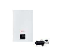 Hermann Saunier Duval Caldaia A Condensazione Thematek Condens 24 AS/1 Metano/GPL ErP con Kit Scarico Fumi e Defangatore ADATTATORE SDOPPIATO