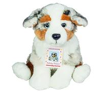 Teddy Hermann 91935 Dog Cucciolo di pastore australiano 22 cm, peluche, peluche con contenuto di riciclo ideale (materiale di riempimento)