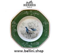 HERMES Chiens courants & Chiens d’arret Ashtray Piatto Pane Verde- Bread Plat...