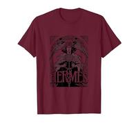 Hermes Dio Greco Maglietta, Uomo, Bordeaux, L