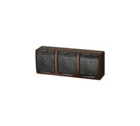 Hermes Presa stagna tripla 16A IP44 marrone 0323-05