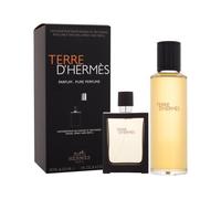 Hermes Terre d´Hermès cofanetto regalo: Parfum refil125 ml + parfém flacone per ricarica 30 ml per Uomo