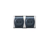 Hermes2 presa doppia ermetica con/e 16A HERMES 2 1025-01