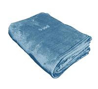 hermet 0 BED ZERO BED Coperta Pile Morbida | Plaid Tinta Unita | Avio | 130 x 160