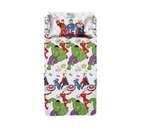 Completo lenzuola per letto singolo Avengers Team Multicolor