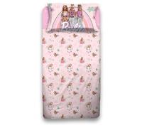 Lenzuola Barbie Completo Letto Singolo Set 3 pezzi puro cotone 100%