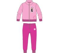 hermet Barbie, Tuta Casa in Felpa Garzata, Pigiama Homewear Bambina, con Zip, Pantalone + Felpa
