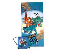 hermet Dinosauro | Telo Mare Con Zaino Sacca | 70x140 | Fastdry
