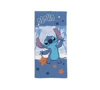 hermet, Disney, Telo Mare Stich, 70x140 cm, Asciugamano da Spiaggia o Piscina, 100% Morbido Cotone, Pratico e Leggero