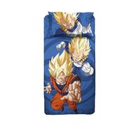 hermet Dragonball, Set Lenzuola Letto Singolo, Completo Letto Singolo, Lenzuolo Sopra, Lenzuolo Con Angoli, Federa, 100% Cotone, Prodotto Ufficiale